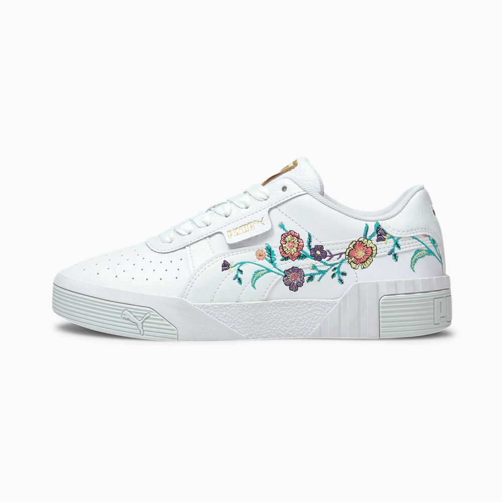 Puma Cali Floral Női Sportcipő - Fehér/Zöld ( Hungary - LYKNT0439 )